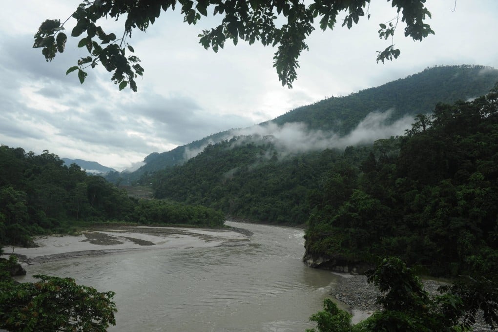 The Teesta River flows through Sevok in India’s West Bengal state, around 60km north of the Bangladesh border and some 20km east of Siliguri. Photo: AFP