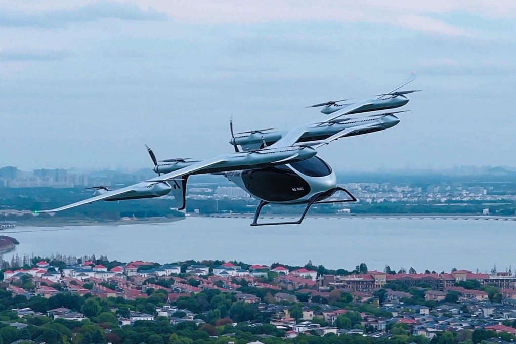 AutoFlight’s “Sunship”, a vertical take-off and landing (eVTOL) aircraft that can hover like a helicopter and transition to flying like an aeroplane.  Photo: Handout