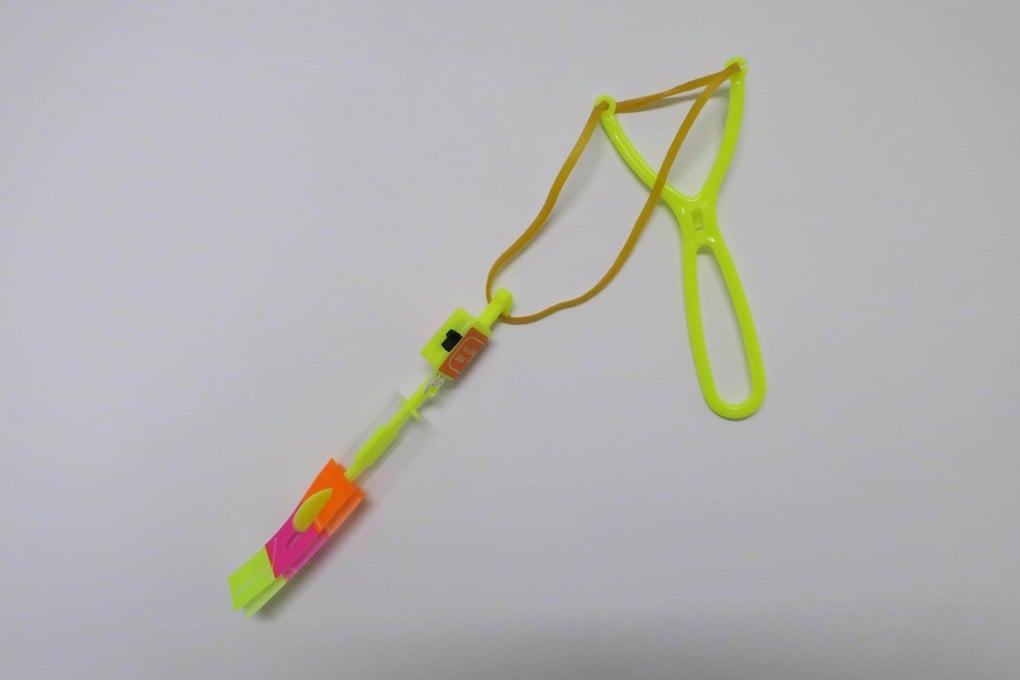 A catapult toy could pose injury and suffocation risks to children, Hong Kong customs has warned. Photo: Handout