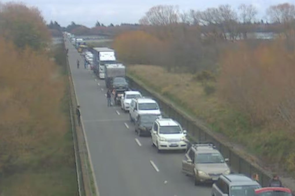 The traffic accident occurred near the intersection of North Rakaia Road and State Highway 1 in the Selwyn District on the South Island. Photo: New Zealand Transport Agency