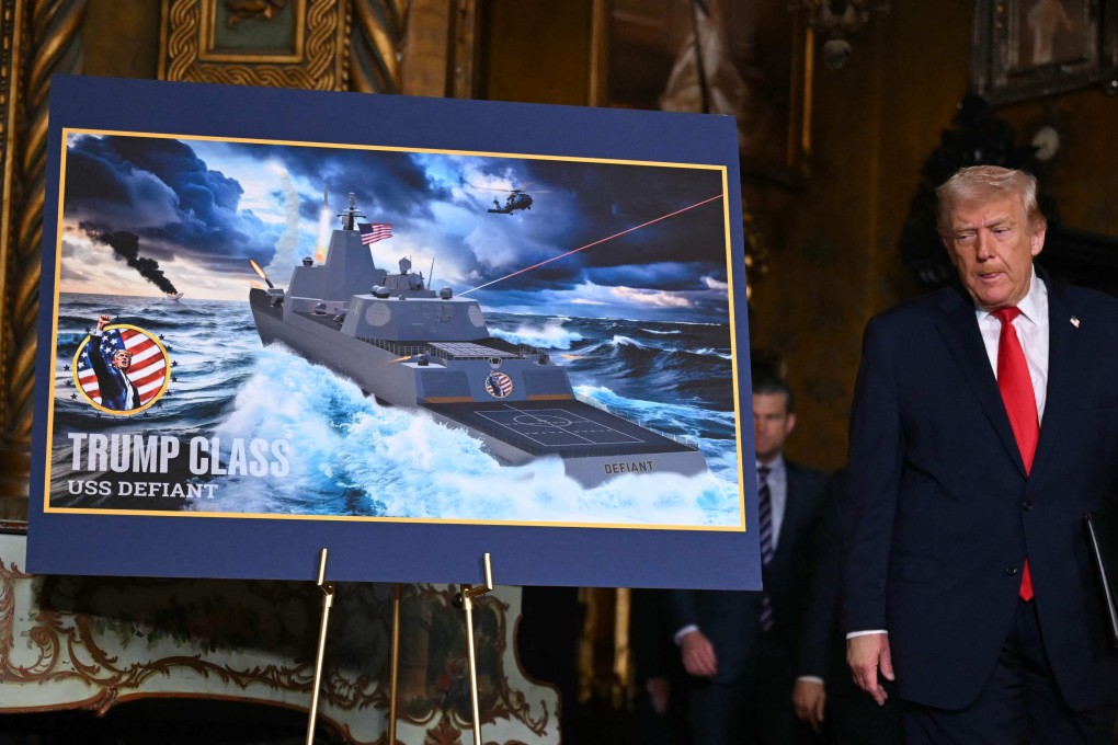 US President Donald Trump says the ships will be part of a “Golden Fleet”. Photo: AFP