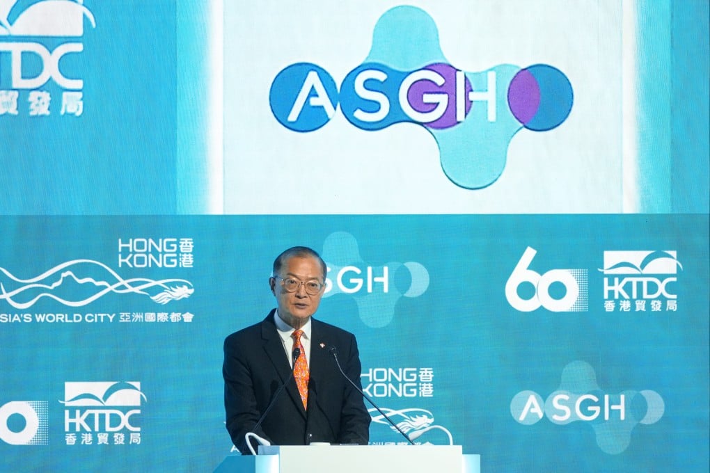 Secretary for Health Lo Chung-mau attends the Asia Summit on Global Health at Hong Kong Convention and Exhibition Centre on May 11. Photo: Sam Tsang