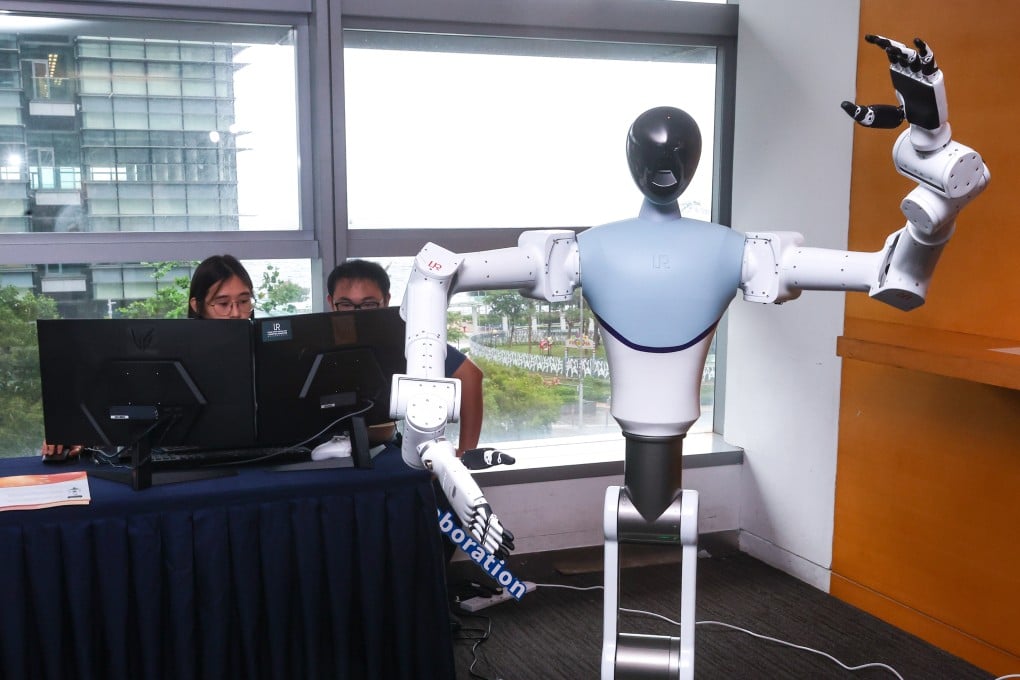The Chinese University of Hong Kong has launched the city’s first embodied AI lab to drive humanoid and quadruped robotics research and talent training. Photo: Edmond So