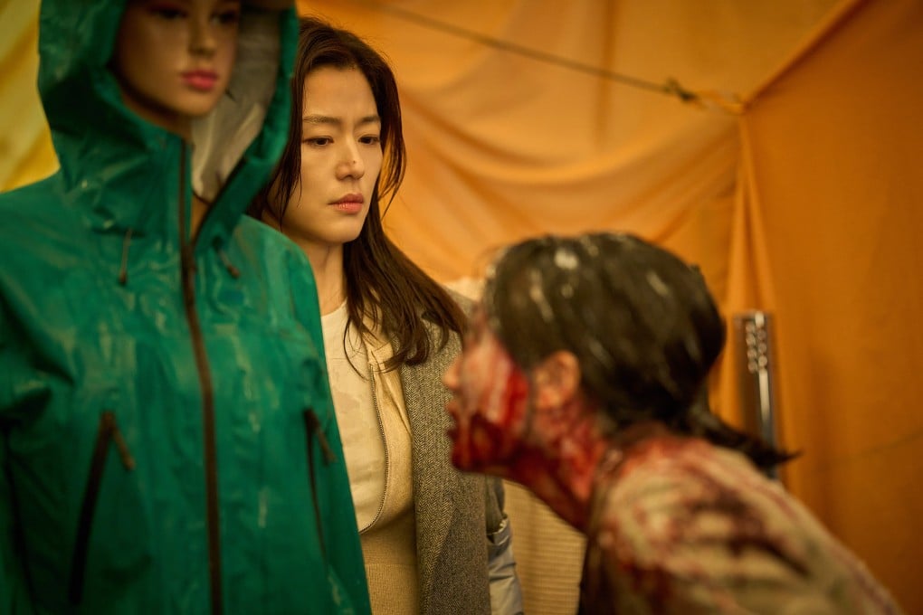 Jun Ji-hyun in a still from Colony. The film’s director, Yeon Sang-ho, shares how modern concerns about the negative effects of AI and other advanced technologies on society inspired his new zombie horror film.