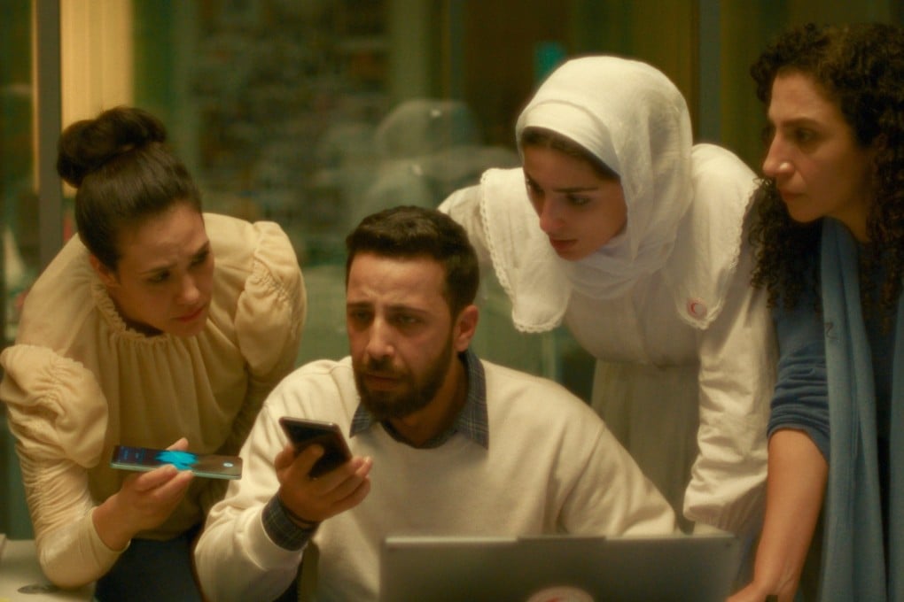 (From left) Nesbat Serhan, Motaz Malhees, Saja Kilani and Clara Khoury in a still from The Voice of Hind Rajab (category IIA, Arabic), directed by Kaouther Ben Hania. Amer Hlehel co-stars.