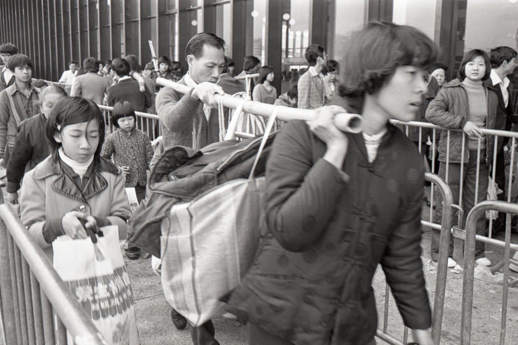 The pre-Chinese New Year rush at the Kowloon-Canton Railway terminal in Hung Hom, in 1978. Photo: SCMP Archives