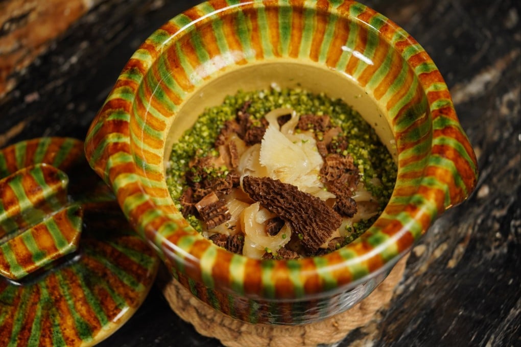 The claypot rice dish at Hong Kong’s Isseki Niaji melds Cantonese banqueting traditions with tastes of Osaka. Photo: Handout