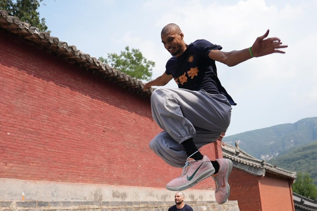 Victor Wembanyama, the highly touted San Antonio star, trained at the famous Shaolin Temple near Zhengzhou last June. Photo: Handout