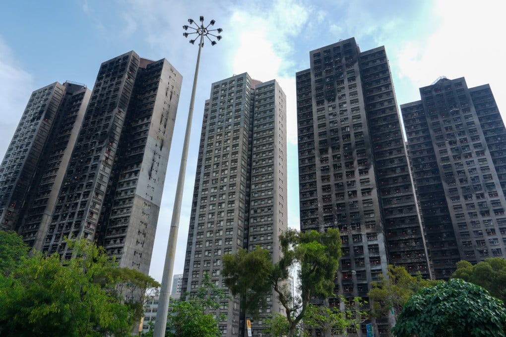 The government has earmarked HK$6.8 billion to acquire flats at seven of the eight blocks of the estate damaged by the fire. Photo: Sam Tsang