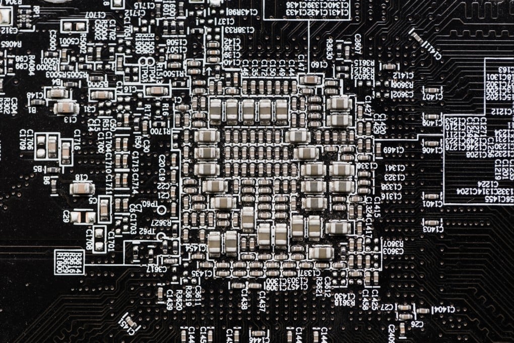 Ceramic capacitors on an electronic circuit board. Photo: Getty Images