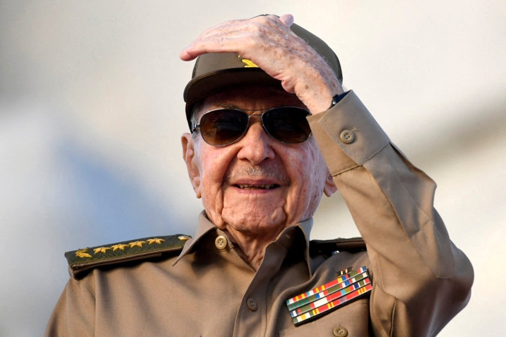 Former Cuban president Raul Castro attends a May Day rally in Havana, Cuba, on May 1. Photo: Reuters