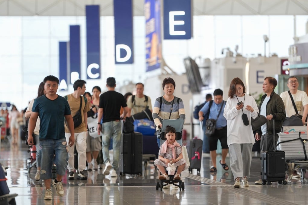 Hong Kong International Airport has recorded a 13 per cent year-on-year increase in passenger traffic in the first four months. Photo: Eugene Lee
