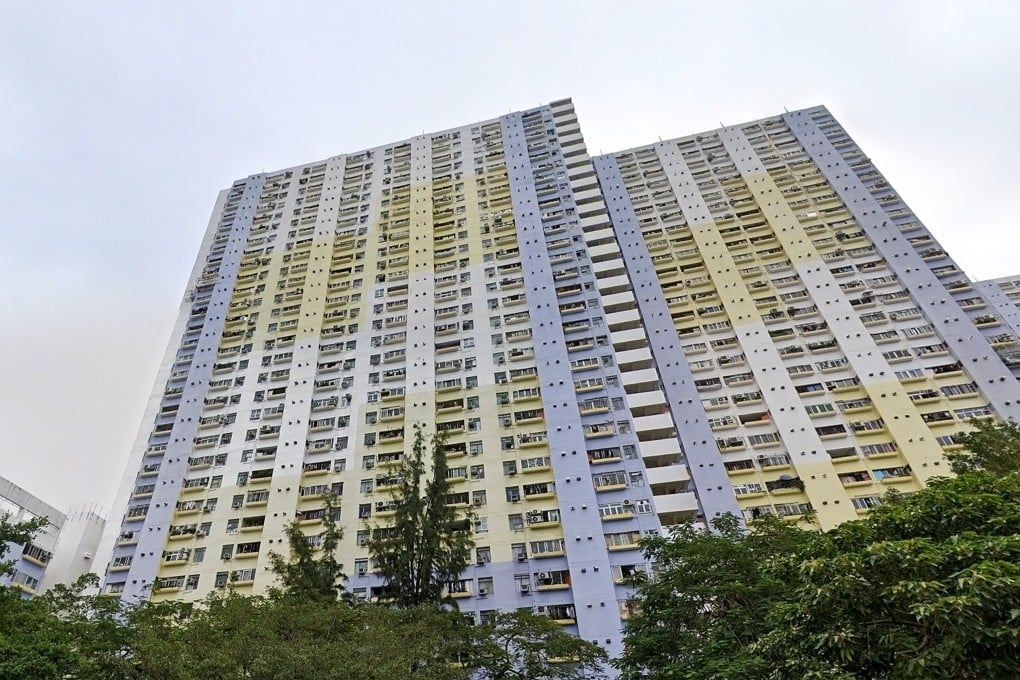 Ming Yiu House in Jat Min Chuen, a public housing estate in Sha Tin. Photo: Google Maps