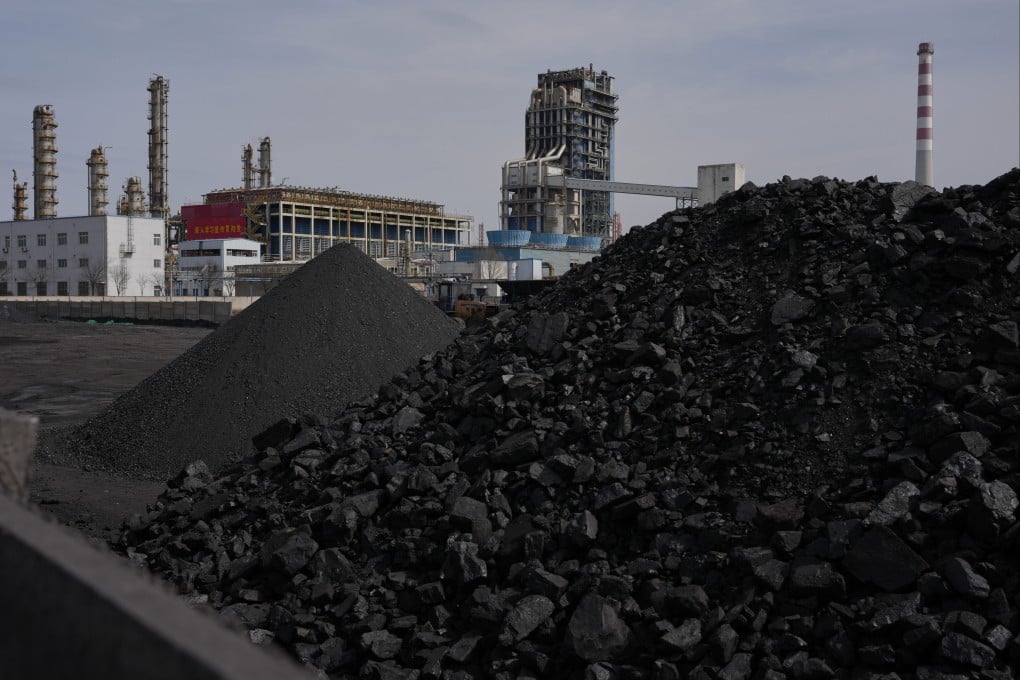 Amid a global energy shortage, coal piles sit near a chemical plant in Datong, as China turns coal into critical metals. Photo: AP