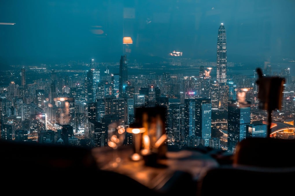 Shenzhen, as seen from MO Bar at the Mandarin Oriental Shenzhen. Photo: Handout