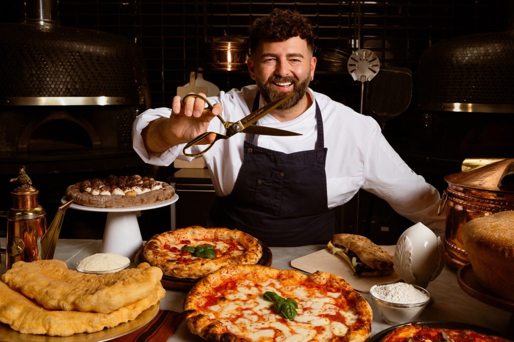 World-champion pizzaiolo Vincenzo Capuano brings his signature Nuvola dough to Wan Chai, featuring cloud-like crusts sliced with golden scissors. Photo: courtesy Vincenzo Capuano