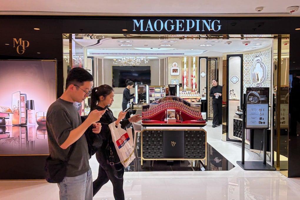 Last year, Mao Geping Cosmetics opened its first outlet in Hong Kong at Harbour City in Tsim Sha Tsui. Photo: Li Cao