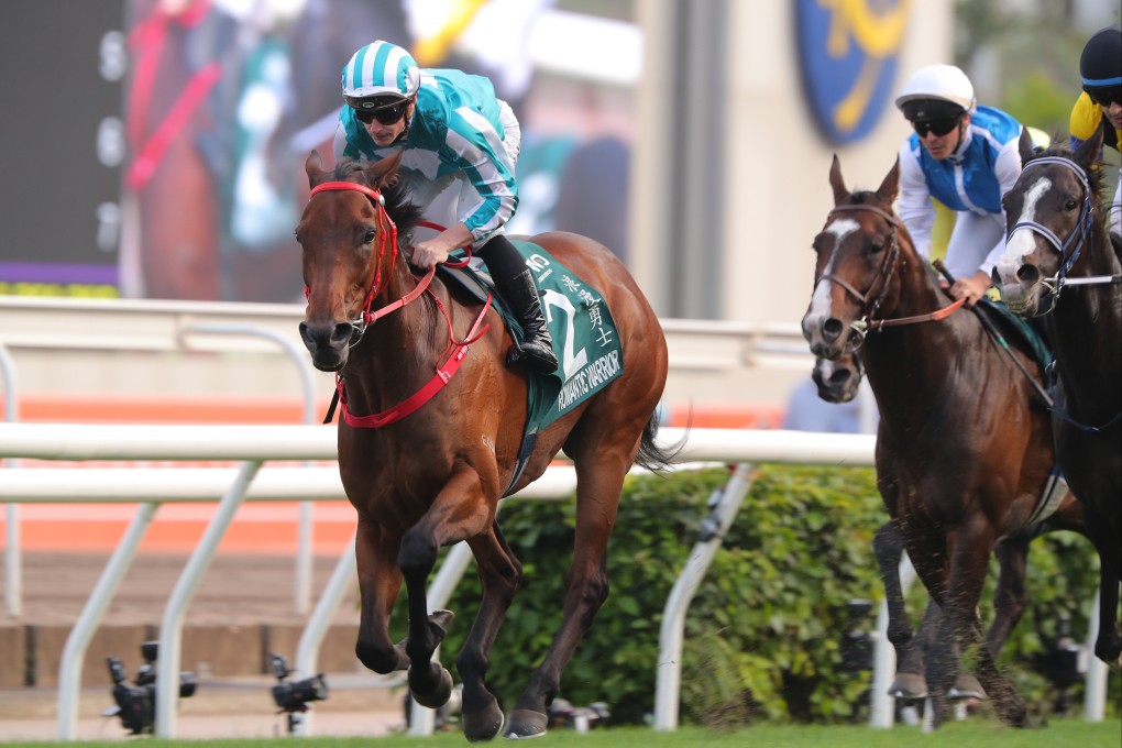 Romantic Warrior completed Triple Crown glory with victory in the Champions & Chater Cup. Photos: Kenneth Chan