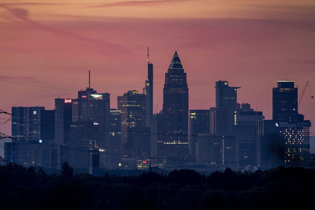 The banking district of Frankfurt, Germany, is seen on July 30, 2020. Photo: AP Photo