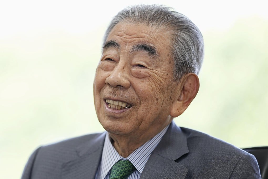 Toshifumi Suzuki, former president of 7-Eleven, reacts during an interview in Tokyo on June 8, 2023. Photo: Kyodo/AP