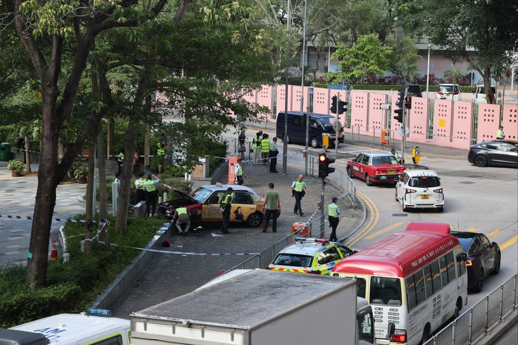 The scene of a traffic accident in Ngau Tau Kok on May 13. Photo: Edmond So
