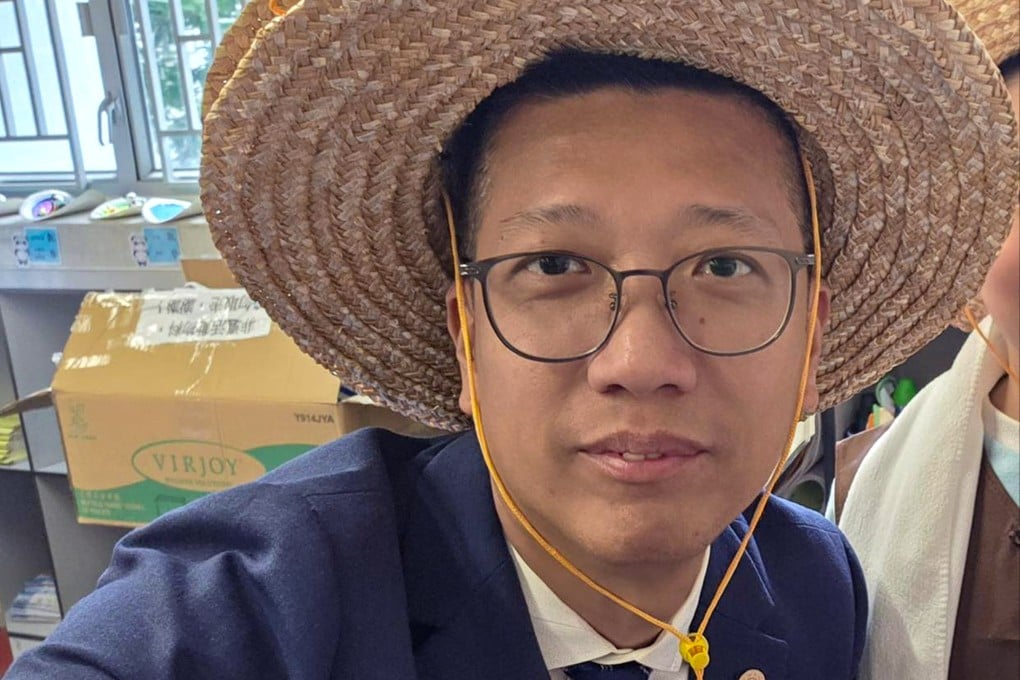 Lee Cheuk-hing, principal of San Wui Commercial Society Secondary School, faces a backlash after he was caught on video swearing at security guards during a school trip to Singapore. Photo: Handout