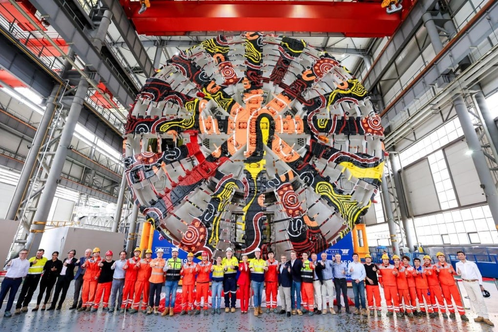 The “Patyegarang“, an ultra-large diameter tunnel boring machine developed by CR16 Equipment, a subsidiary of China Railway Group Limited, will be used to construct Sydney’s Western Harbour Project. It sets a new record for the excavation diameter of tunnel boring machines exported from China. Photo: Handout