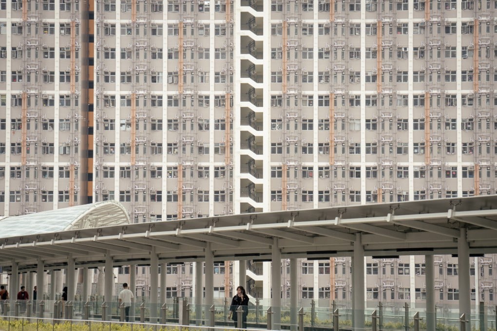 Newly built light public housing in Hong Kong’s Kai Tai district, seen on February 25. Photo: Alexander Mak