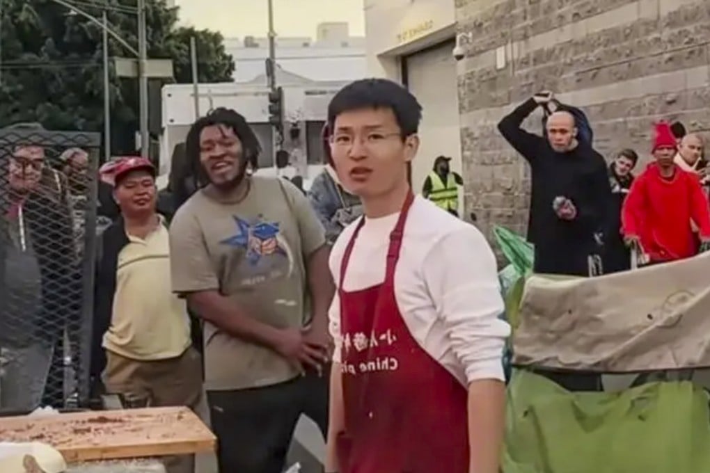 A Chinese pancake seller in Los Angeles plans to run for mayor in three years, generating interest despite his controversial past. Photo: Sohu