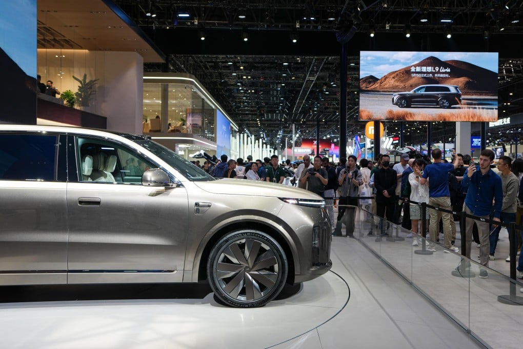 The booth of Li Auto during the 2026 Beijing International Automotive Exhibition in Beijing on April 26. Photo: Xinhua
