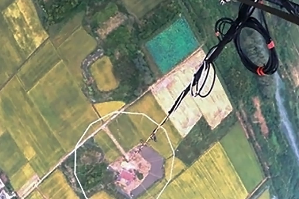 China reveals test flight results of its airborne towed detection coil array system. Photo: Beihang University