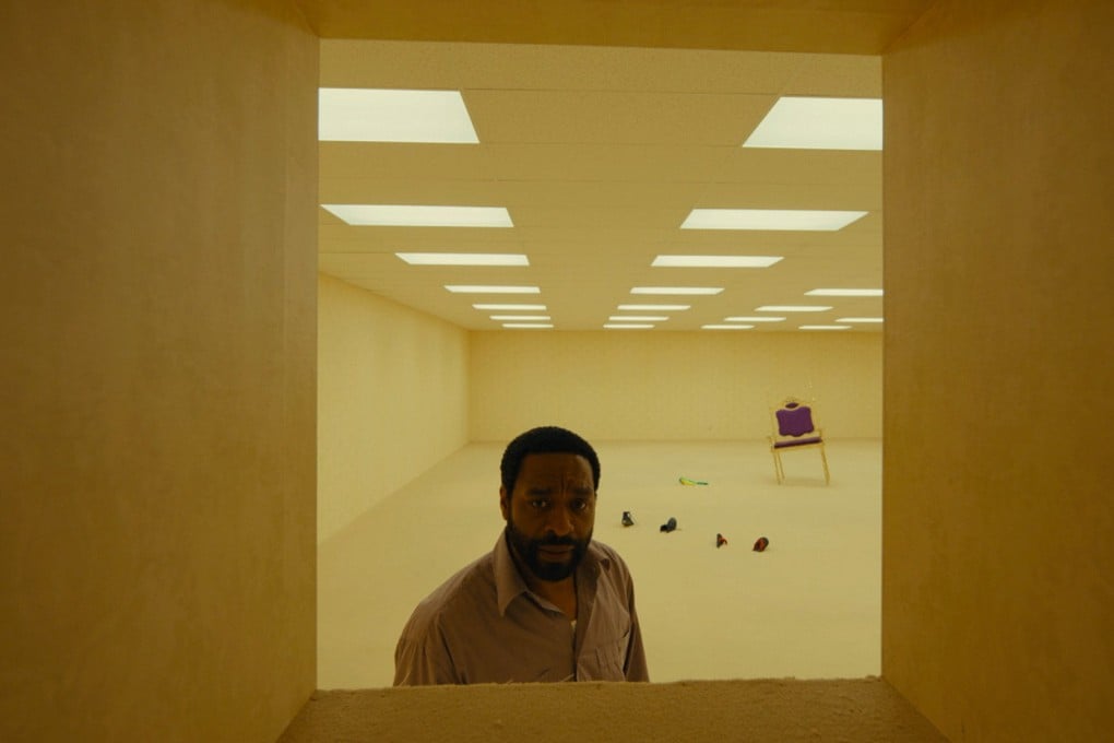 Chiwetel Ejiofor in a still from Backrooms (category IIB), directed by Kane Parsons. Renate Reinsve and Mark Duplass co-star.