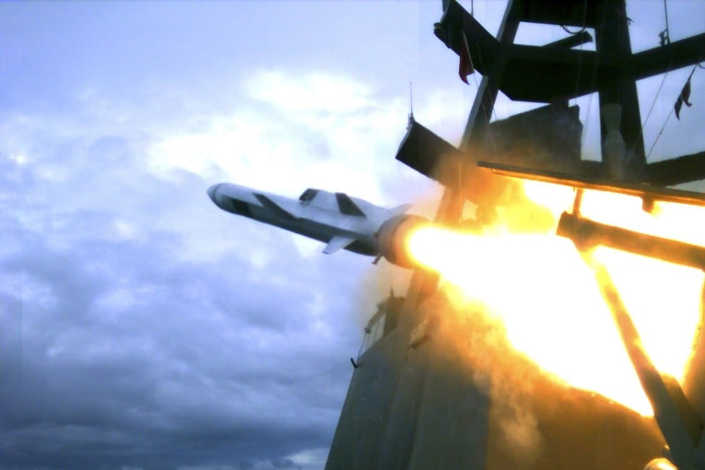 A test launch of a Kongsberg Defence & Aerospace naval strike missile from a ship. Photo: Kongsberg
