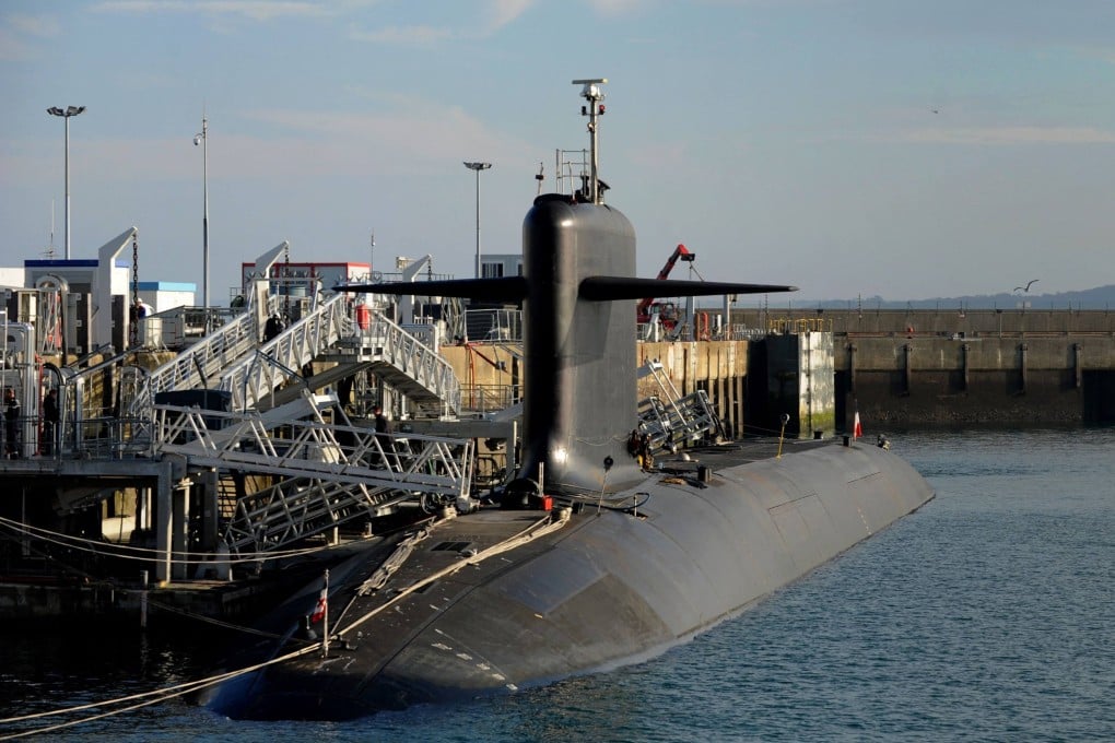 A shows a nuclear submarine is seen at the naval base in Ile Longue, France, iin December 2016. Photo: AFP
