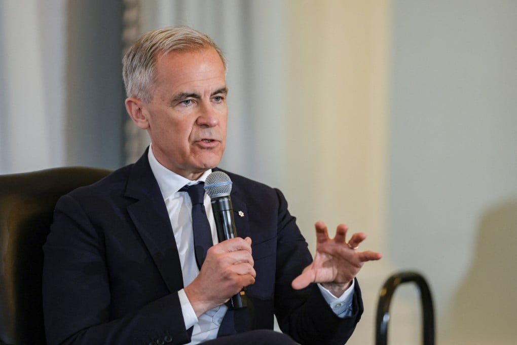 Canadian Prime Minister Mark Carney speaks to the Economic Club of New York on Thursday. Photo: Reuters