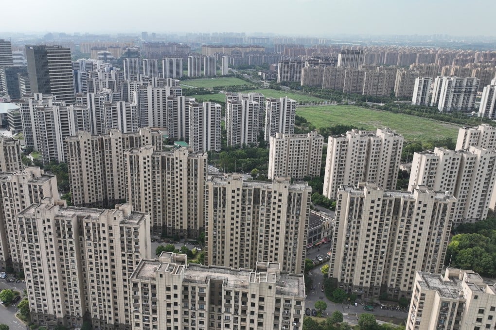 Blocks of flats near the outer ring road in Shanghai’s Baoshan district. Photo: CFOTO/Future Publishing via Getty Images