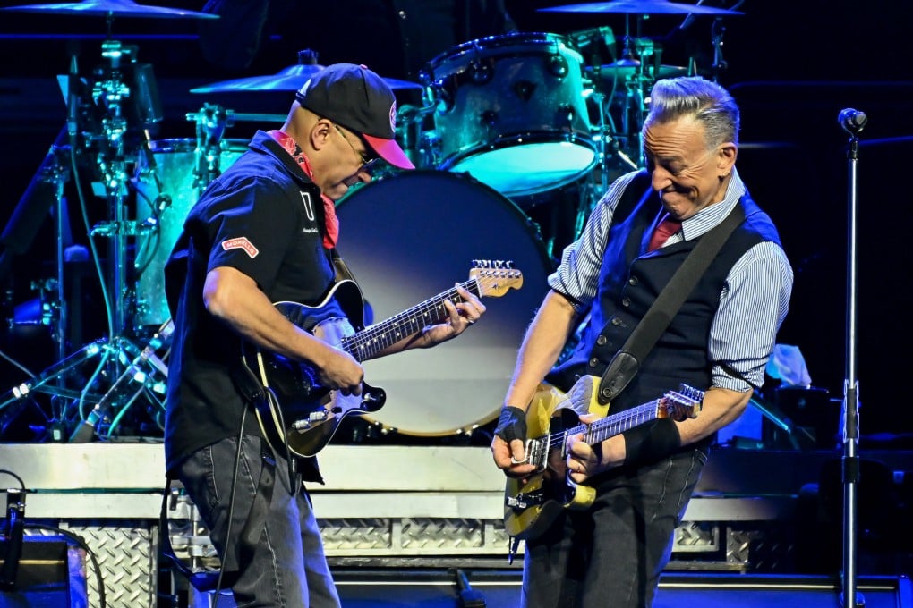 Tom Morello and Bruce Springsteen performing at Madison Square Garden in New York earlier this month. Photo: Invision/AP
