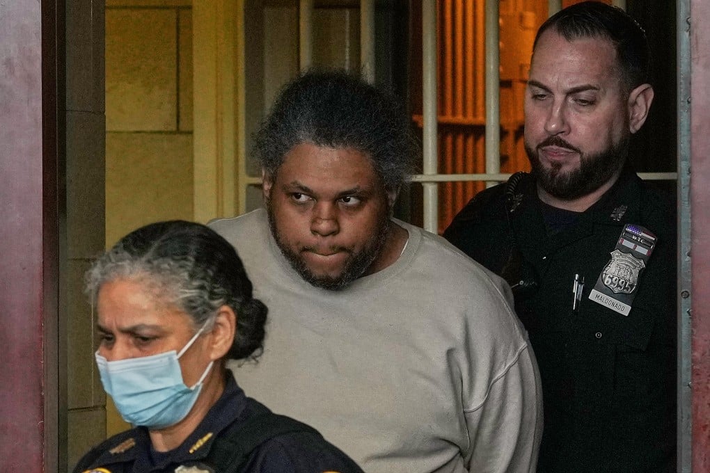 Randy Santos enters court for sentencing on Thursday. Photo: AP