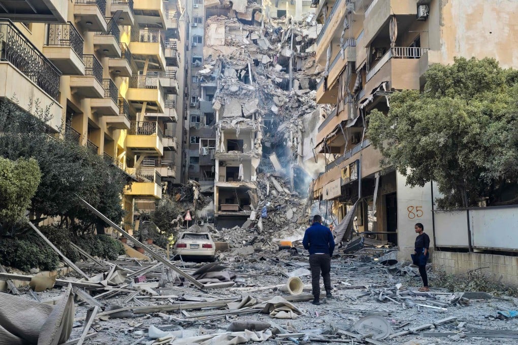 The aftermath of an Israeli strike in Tyre, southern Lebanon. Photo: AFP