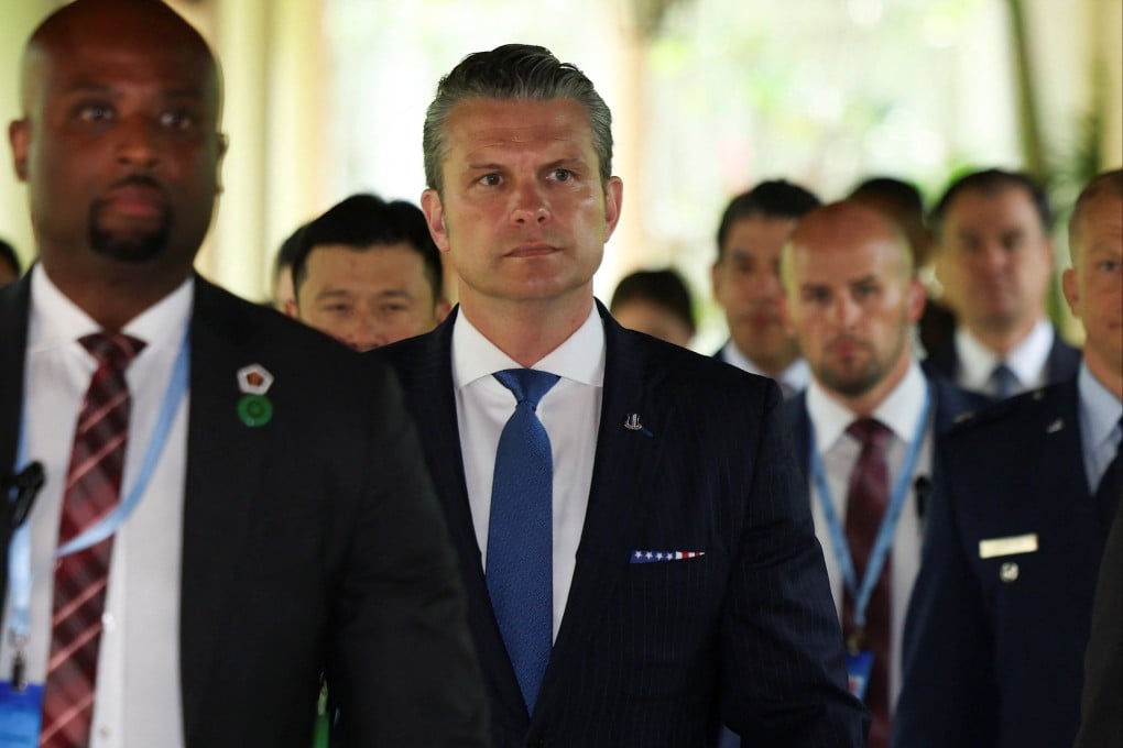 At last year's Shangri-La Dialogue, US Defence Secretary Pete Hegseth issued a stern warning, saying that the "threat China poses is real". Photo: Reuters