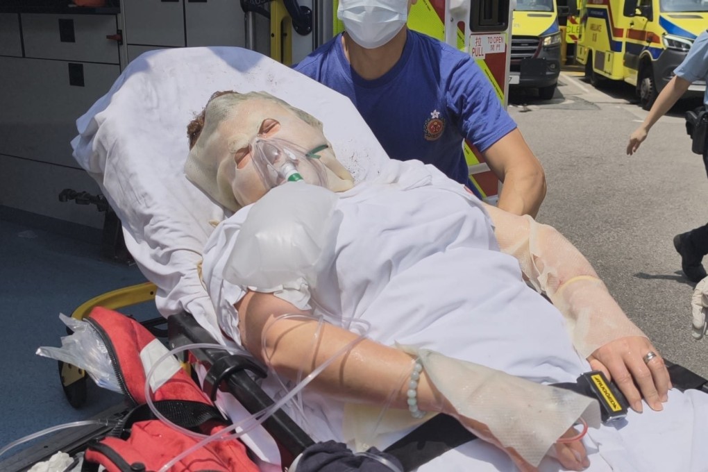 A woman has suffered multiple burns after a gas leak triggered an explosion at a flat. Photo: Handout