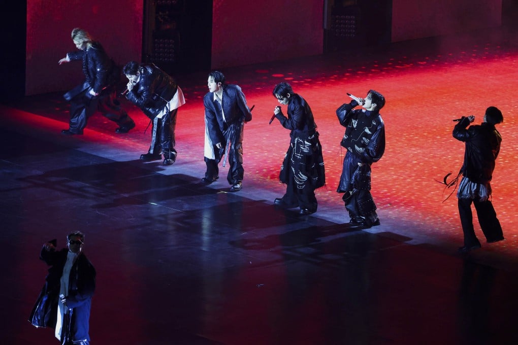 BTS members perform during their concert in Seoul, South Korea, on March 21. Photo: AFP/Getty Images/TNS