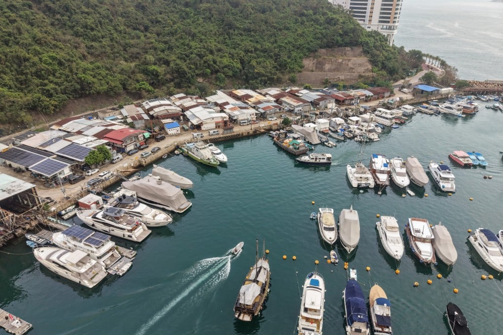 Yachts in Po Chong Wan in Aberdeen on Hong Kong Island. Photo: Elson Li