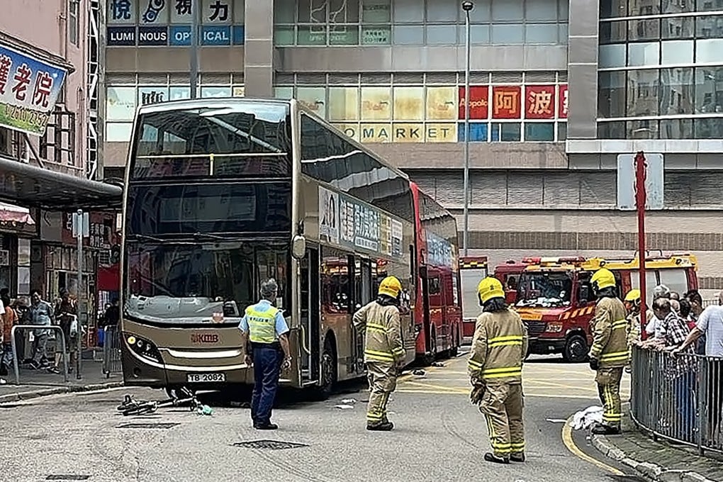 The accident occurred at around 2.50pm on Monday. Photo: Facebook/hkroad
