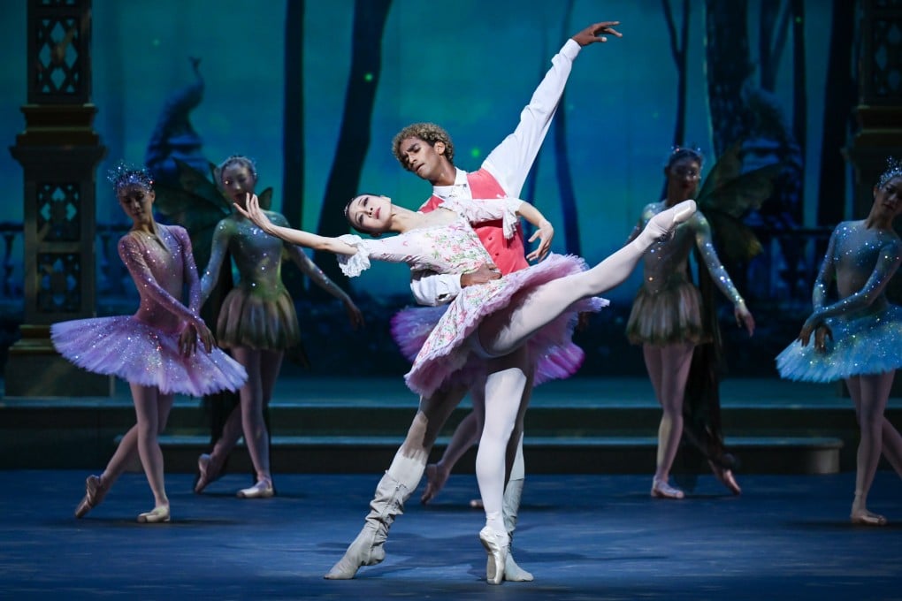 Ye Feifei performs as Princess Aurora and Davi Ramos as Prince Desire in the premiere of Vladimir Malakhov’s Sleeping Beauty by Hong Kong Ballet at the Hong Kong Cultural Centre on May 29, 2026. Photo: Tony Luk
