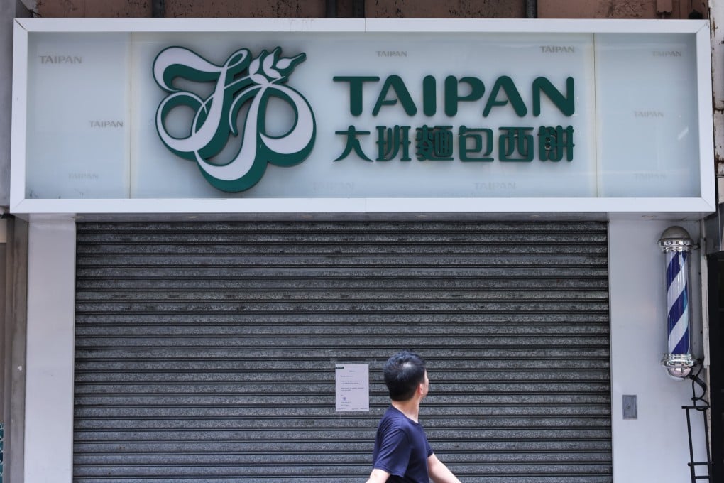 Bakery chain Taipan shut all its retail outlets in June last year. Photo: Nora Tam