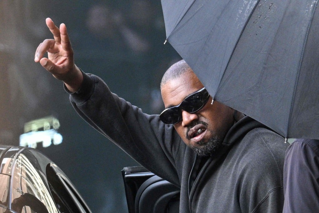 Kanye West after arriving at Shanghai Pudong International Airport in 2025. Photo: AFP