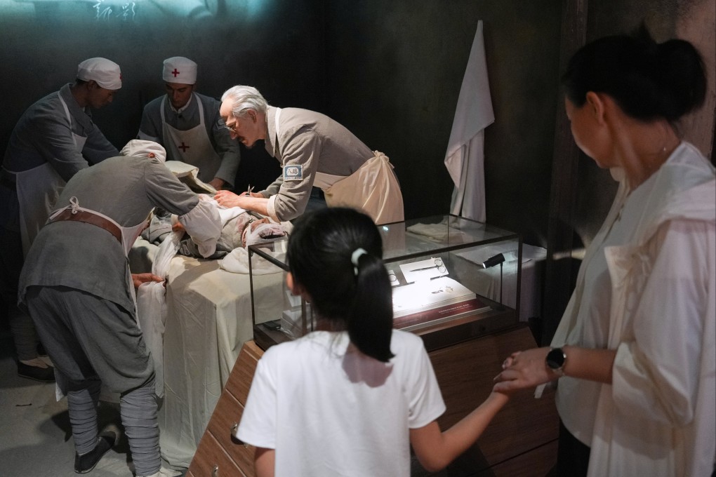 A sculpture of Norman Bethune, a Canadian surgeon and communist, at the Museum of the War of Chinese People’s Resistance Against Japanese Aggression in Beijing on August 31, 2025. Photo: Eugene Lee
