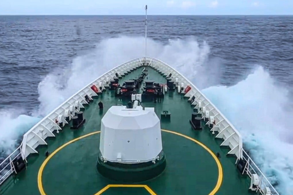 The patrol on Monday marked an expansion of the coastguard’s traditional area of focus. Photo: CCTV