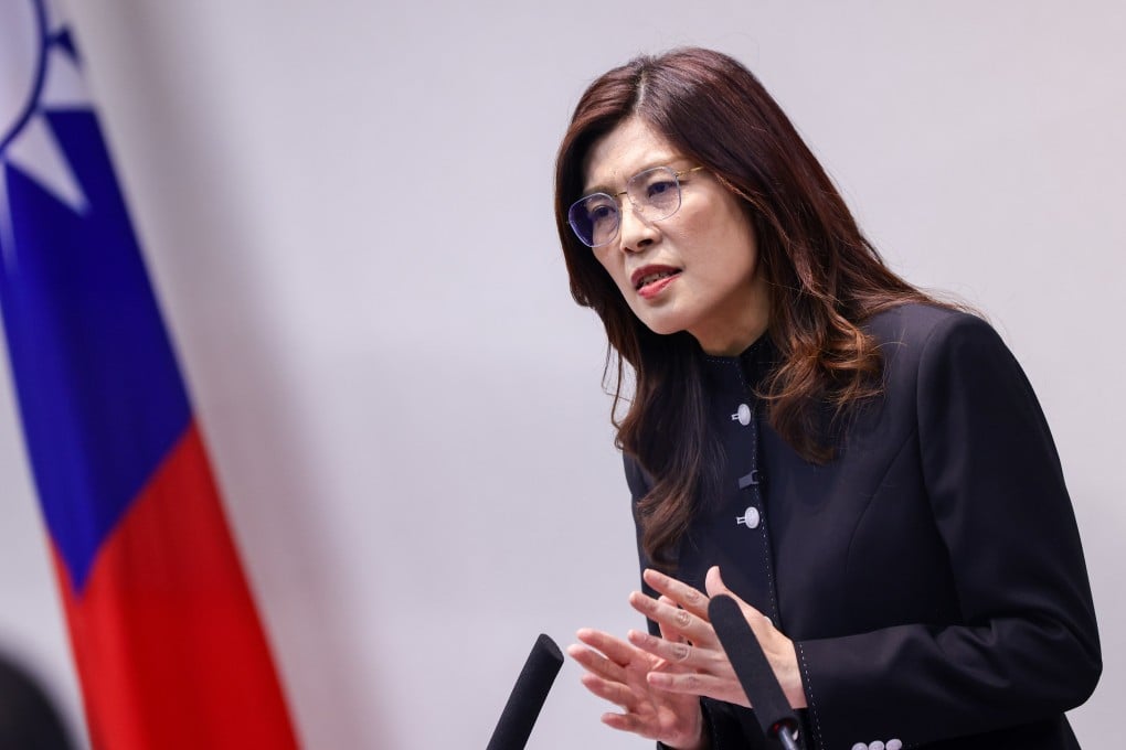 Taiwan’s main opposition leader Cheng Li-wun started her two-week US trip in San Francisco. Photo: Reuters